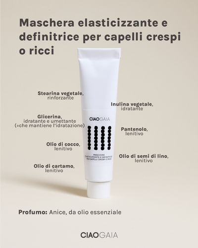 MASCHERA CON INGREDIENTI DISCIPLINANTI PER CAPELLI CRESPI O RICCI - Anice