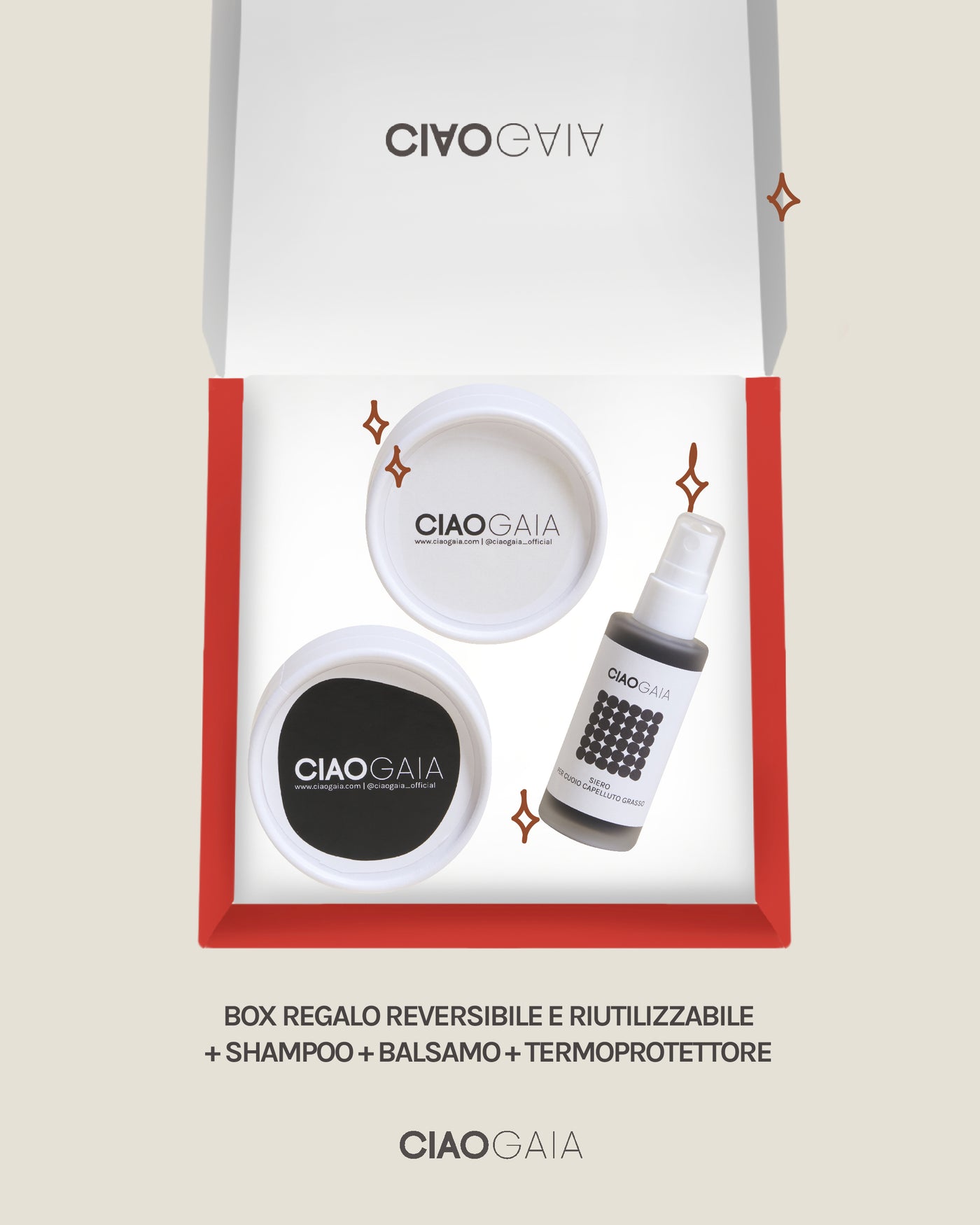 BOX 2: 1 Shampoo + 1 Balsamo + 1 Termoprotettore chiudisquame (gli Indispensabili Haircare)