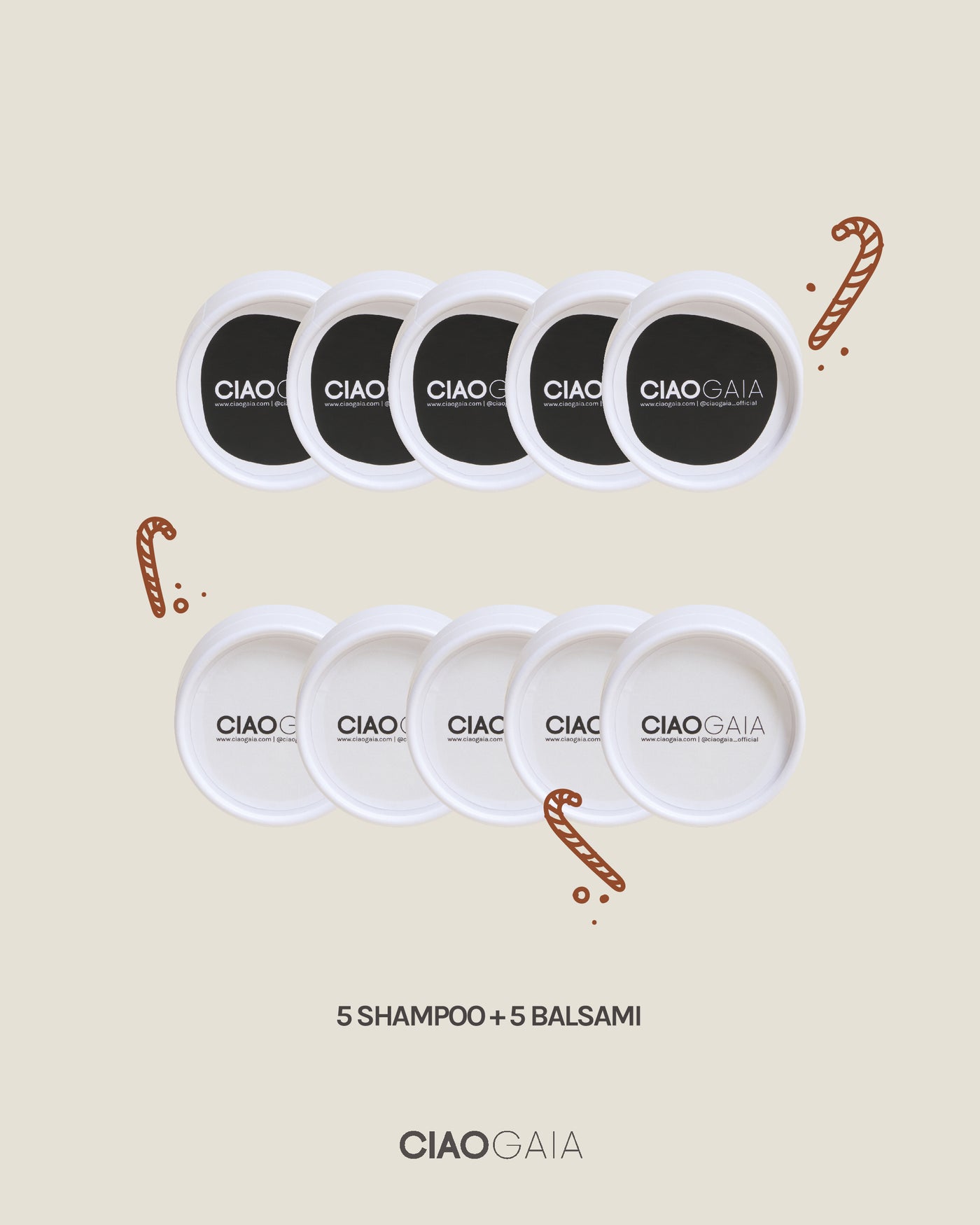 BUNDLE 5: 5 Shampoo + 5 Balsami