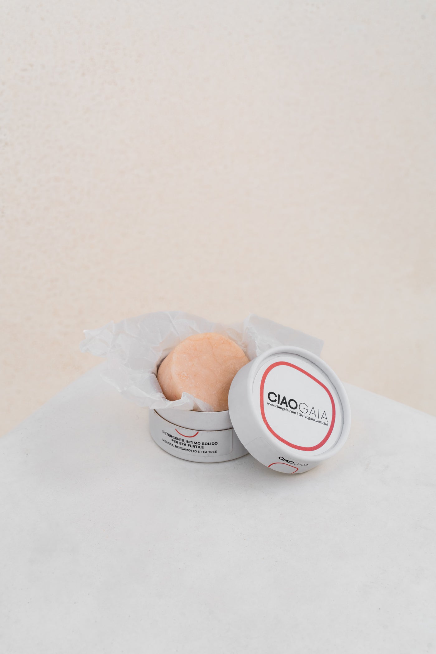 DETERGENTE INTIMO SOLIDO PER ETà FERTILE - Melissa, Bergamotto e Tea tree
